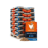 Heizfuxx Holzpellets Blau ENplus A1 – 975 kg Palette (65 x 15 kg) | Premium Pellets für Pelletöfen und Heizsysteme
