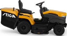 Laden Sie das Bild in den Galerie-Viewer, Stiga Rasentraktor Estate 598 W Special HONDA mit Mulchstopfen, Anhängerkupplung und Ladegerät